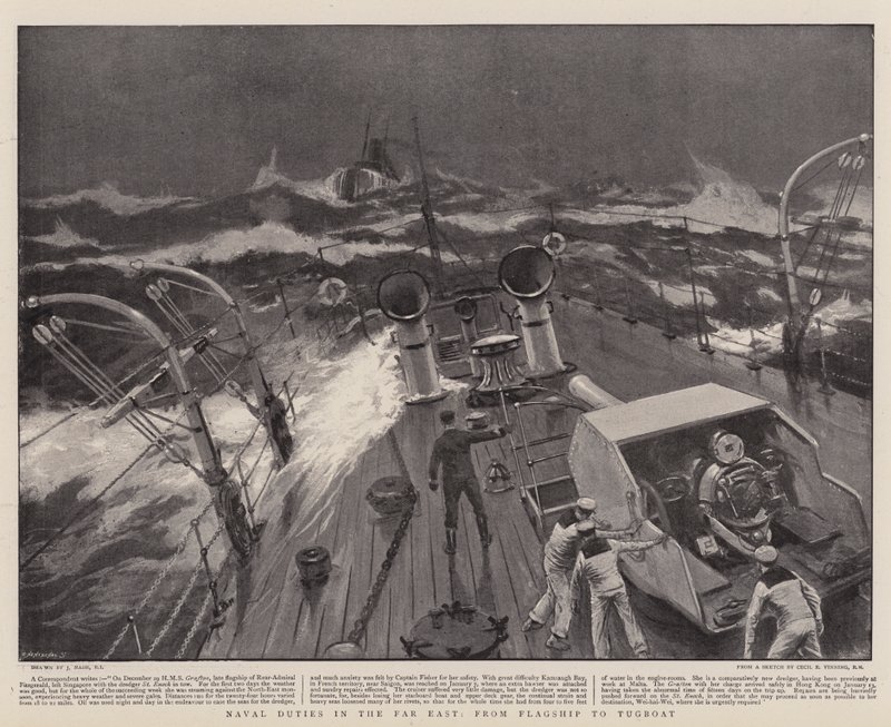 Amiral Gemisinden Römorköre Uzak Doğu'da Deniz Görevleri by Joseph Nash