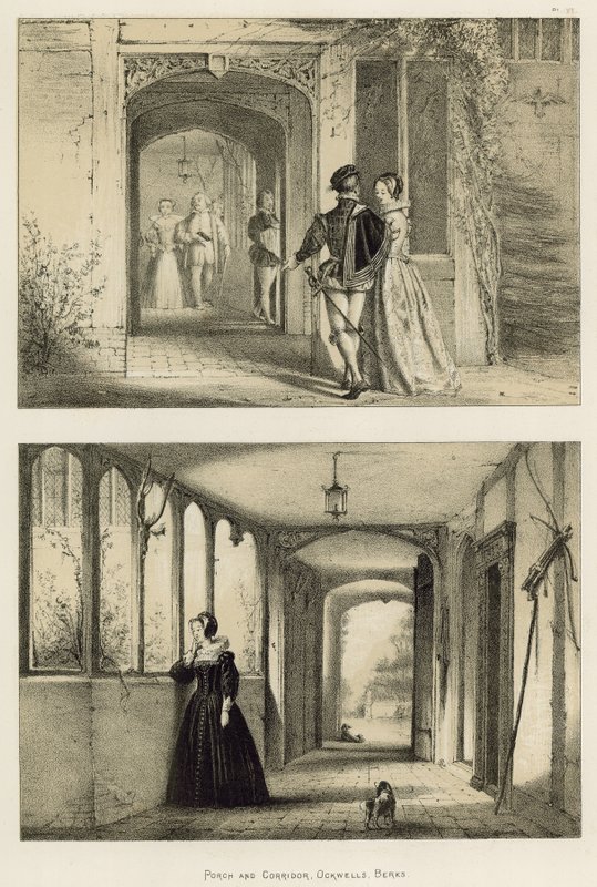 Sundurma ve Koridor, Ockwells, Berks by Joseph Nash
