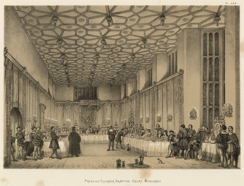 Varlık Odası, Hampton Mahkemesi, Middlesex by Joseph Nash