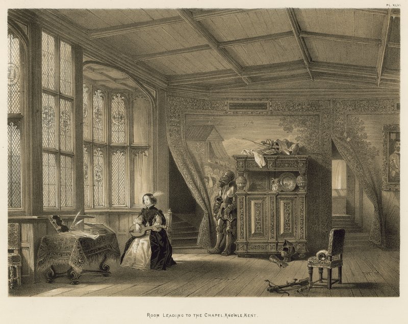 Şapele Giden Oda, Knowle, Kent by Joseph Nash