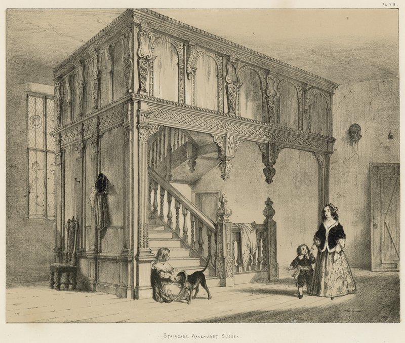 Merdiven, Wakehurst, Sussex by Joseph Nash