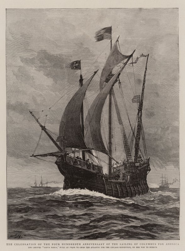 The Celebration of the Four Hundredth Anniversary of the Sailing of Columbus for America  by Joseph Nash