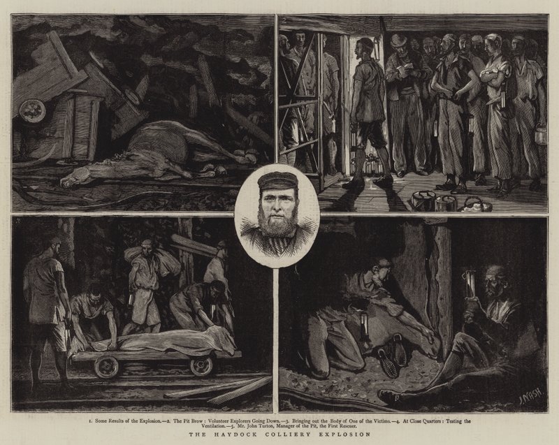 Haydock kömür ocağı patlaması by Joseph Nash