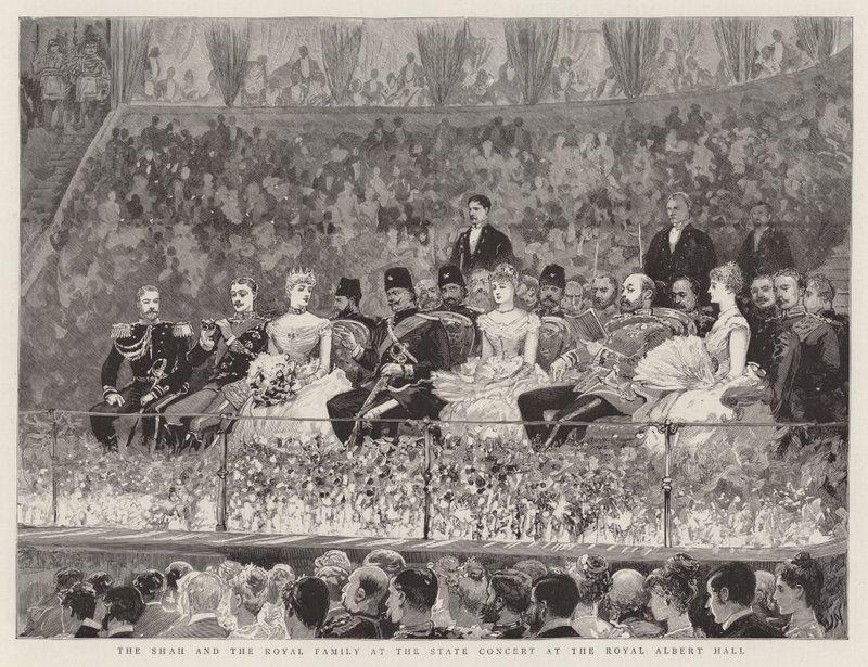 Şah ve Kraliyet Ailesi Royal Albert Hall