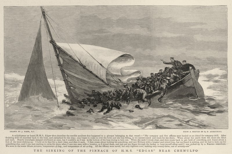 Chemulpo yakınlarında HMS Edgar