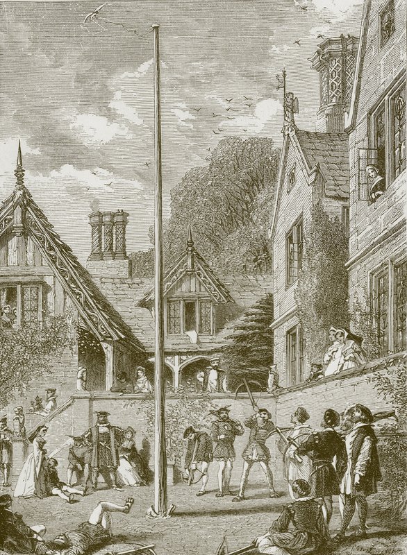They kept a brave old house at a bountiful rate.  by Joseph Nash