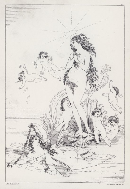 Shelley'nin Prometheus Bağsız, II. Perde, Sahne 5 (gravür) by Joseph Noel (after) Paton