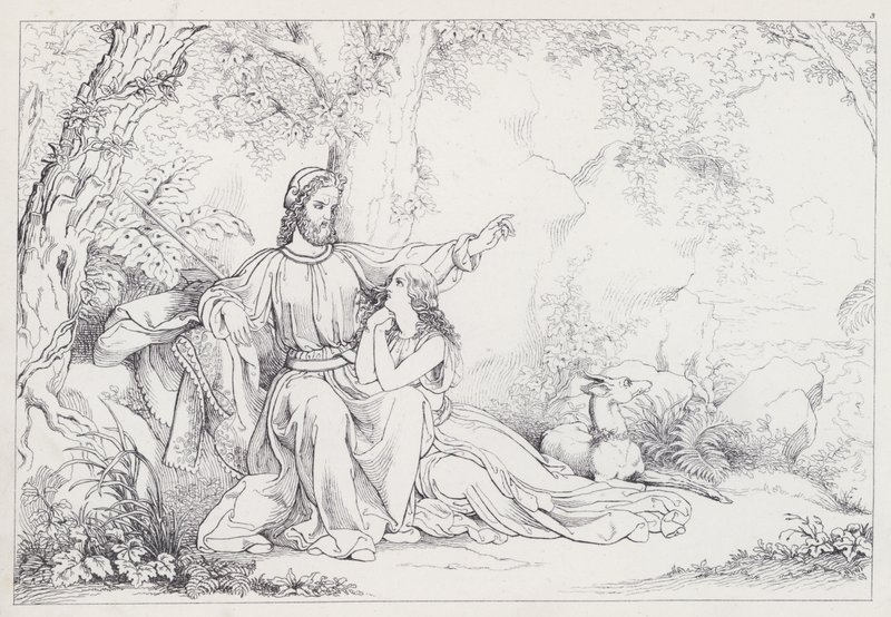 Shakespeares Fırtına, I. Perde, 2. Sahne by Joseph Noel after Paton