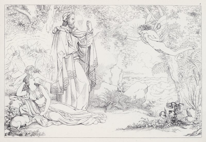 Shakespeares Fırtına, I. Perde, 2. Sahne by Joseph Noel after Paton