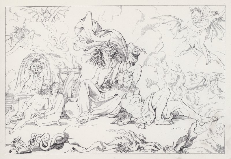 Shakespeares Fırtına, I. Perde, 2. Sahne by Joseph Noel after Paton
