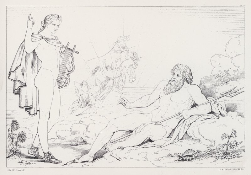 Shelleys Prometheus Bağlanmamış, 3. Perde, 2. Sahne by Joseph Noel after Paton
