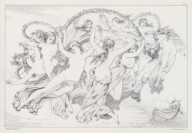Shelleys Prometheus Bağlanmamış, 3. Perde, 2. Sahne by Joseph Noel after Paton