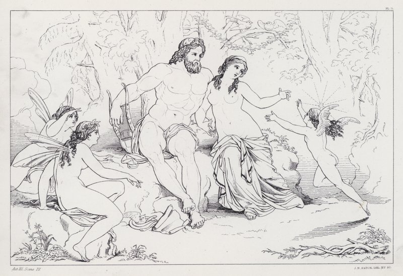 Shelleys Prometheus Bağsız, 3. Perde, 4. Sahne by Joseph Noel after Paton