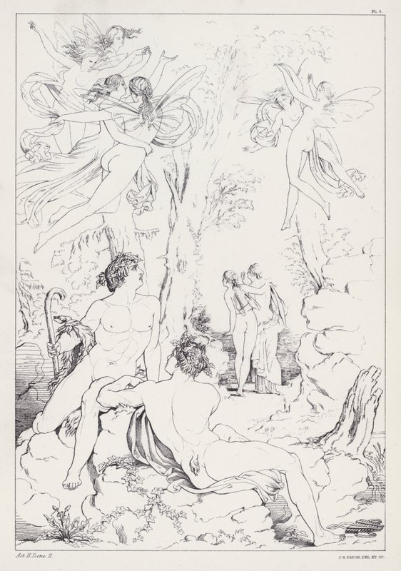Shelleys Prometheus Bağsız, 2. Perde, 2. Sahne by Joseph Noel after Paton