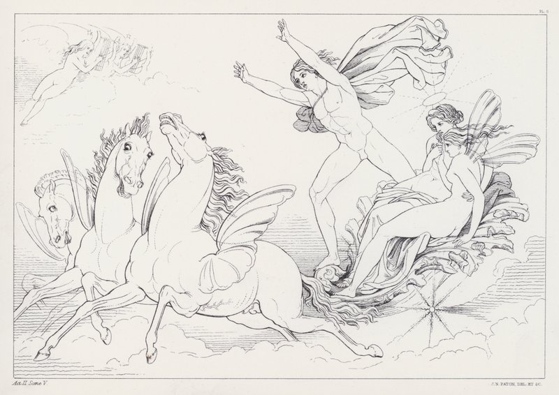 Shelleys Prometheus Bağsız, 2. Perde, 5. Sahne by Joseph Noel after Paton