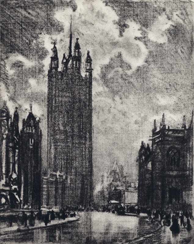 Victoria Kulesi by Joseph Pennell