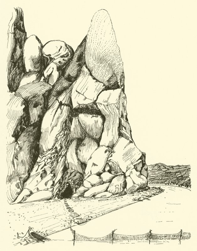 Önce Erkek ve Kadının yaşadığı mağara (gravür) by Joseph Rudyard (after) Kipling