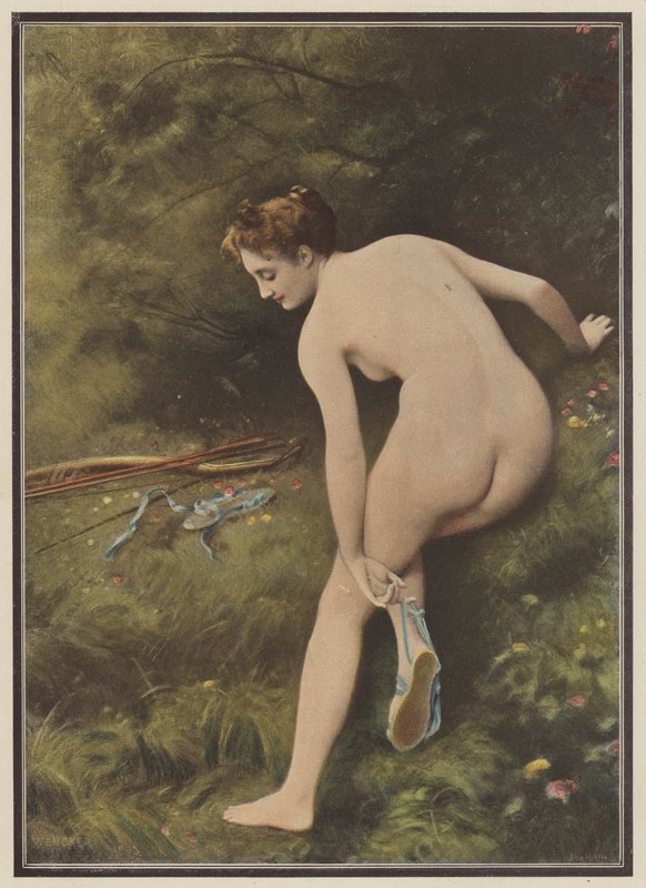 Artemis, av tanrıçası (renkli taş) by Joseph Wencker