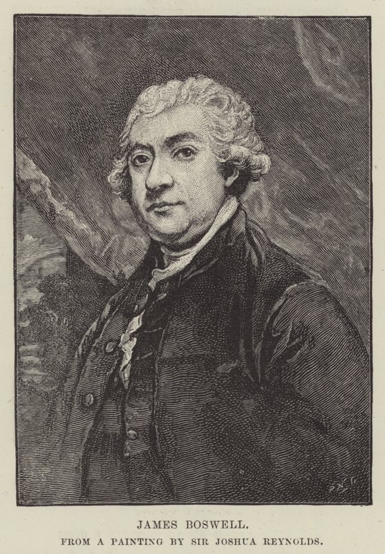 James Boswell engraving by Joshua Reynolds