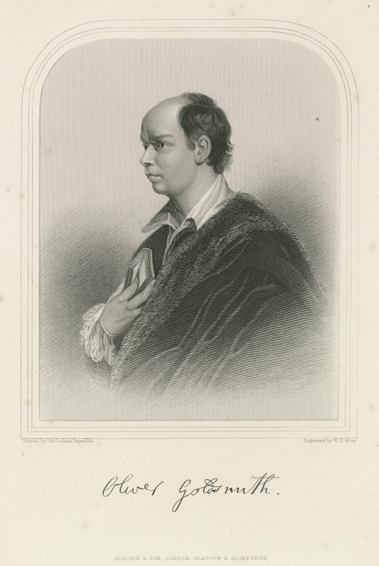 Oliver Goldsmith, Anglo-Irish author  by Joshua Reynolds
