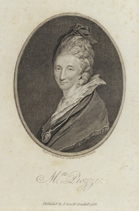 Hester Lynch Piozzi, Galler doğumlu günlük yazarı ve yazar by Joshua (after) Reynolds
