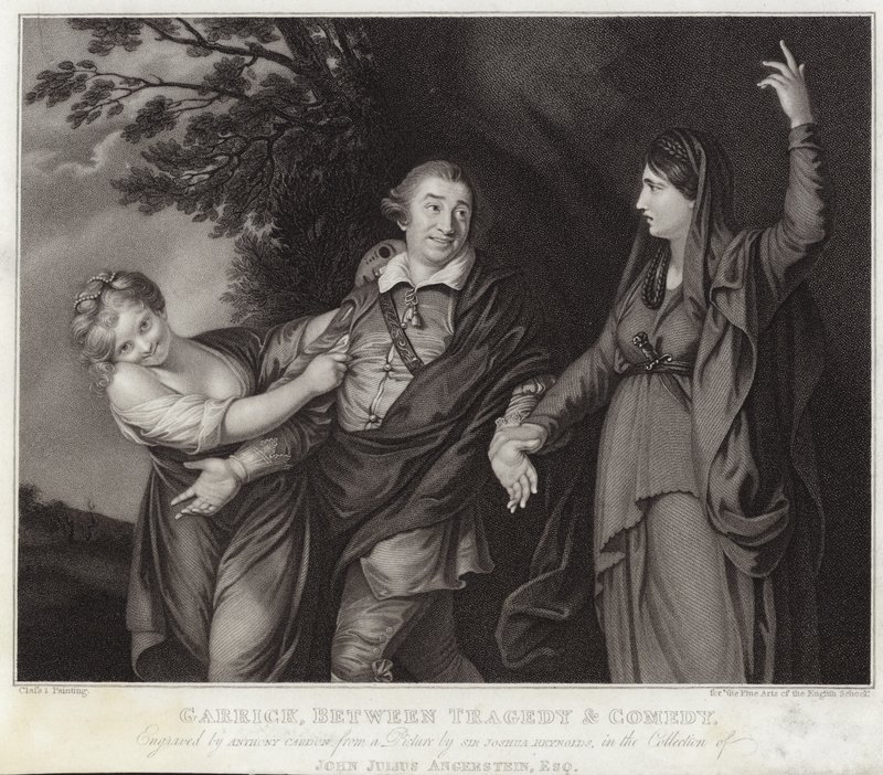 Trajedi ve komedi arasında Garrick by Joshua Reynolds
