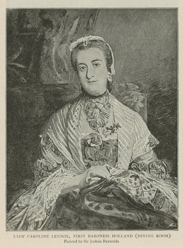Leydi Caroline Lennox, Birinci Barones Hollanda by Joshua Reynolds