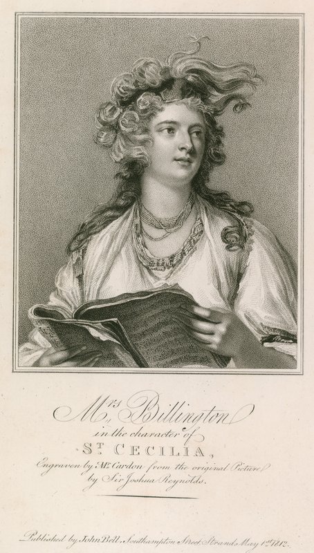 Bayan Billington, St Cecilia karakterinde by Joshua Reynolds