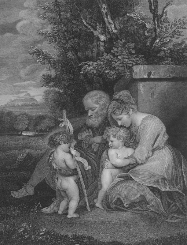 Kutsal Aile, Aziz Matta 2, Ayet 13-15 by Joshua after Reynolds