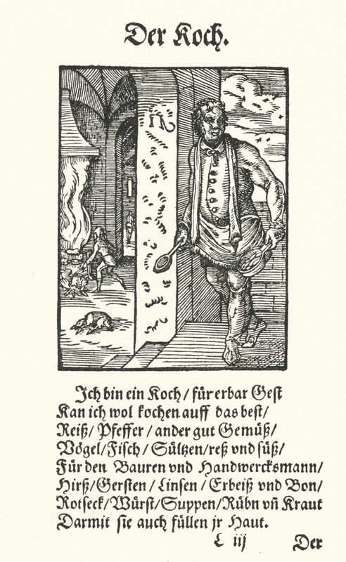Aşçı (gravür) by Jost (after) Amman