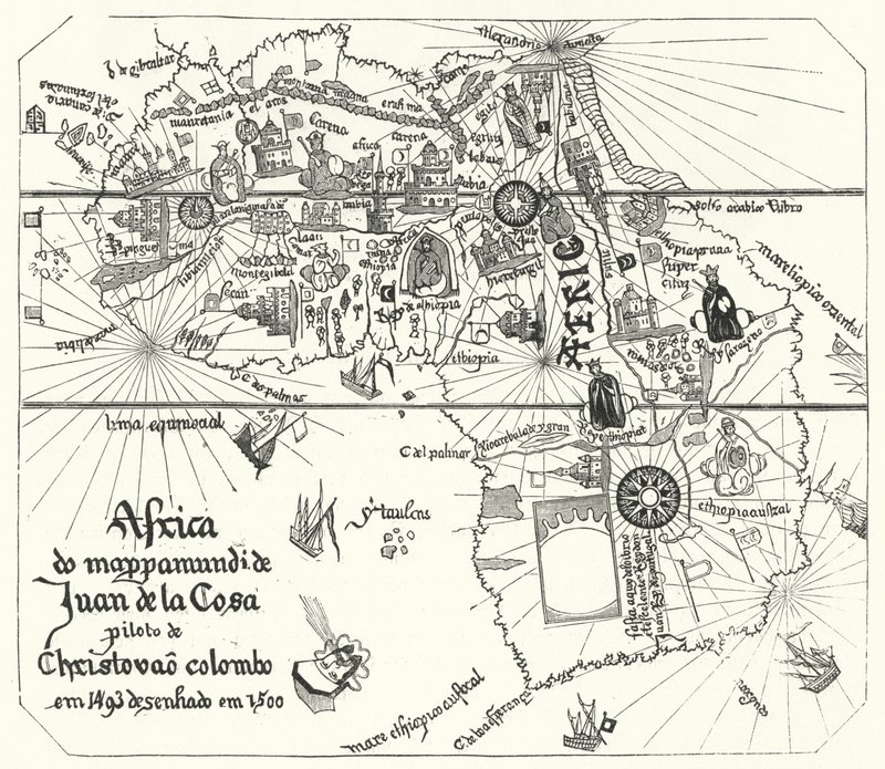Afrika, Juan de la Cosa