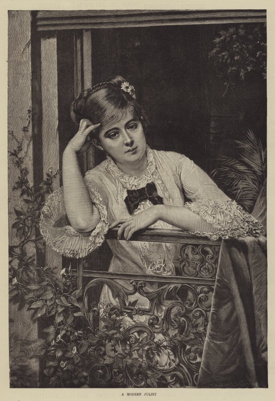 Modern Bir Juliet by Jules Emile Saintin