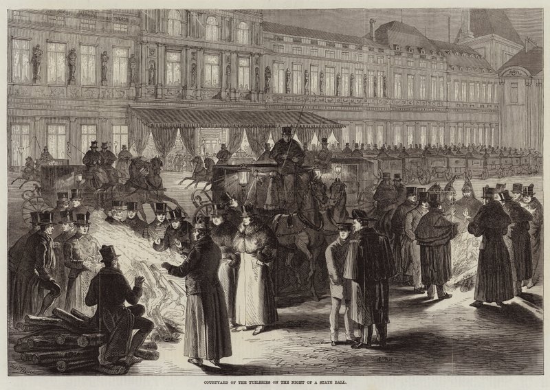 Devlet Balosu Gecesi Tuileries Avlusu by Jules Pelcoq