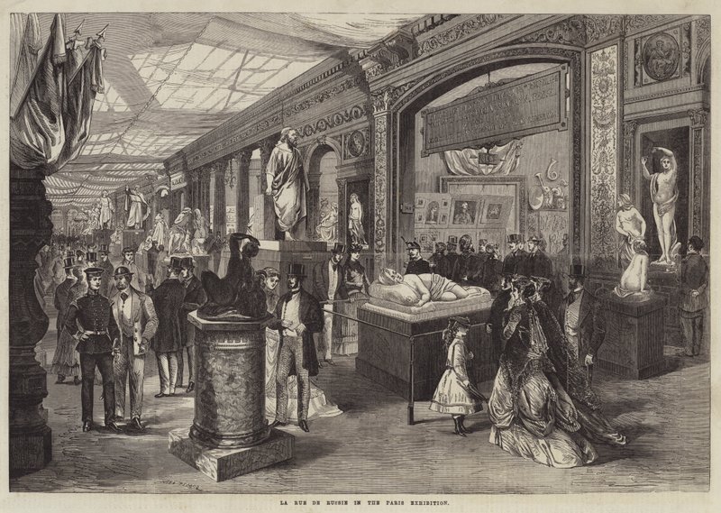 Paris Sergisinde La Rue de Russie by Jules Pelcoq