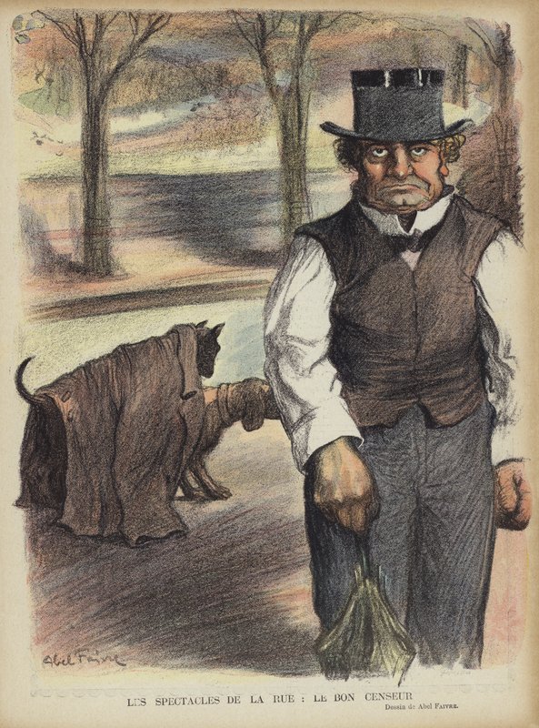 Le Rire için İllüstrasyon by Jules Abel Faivre