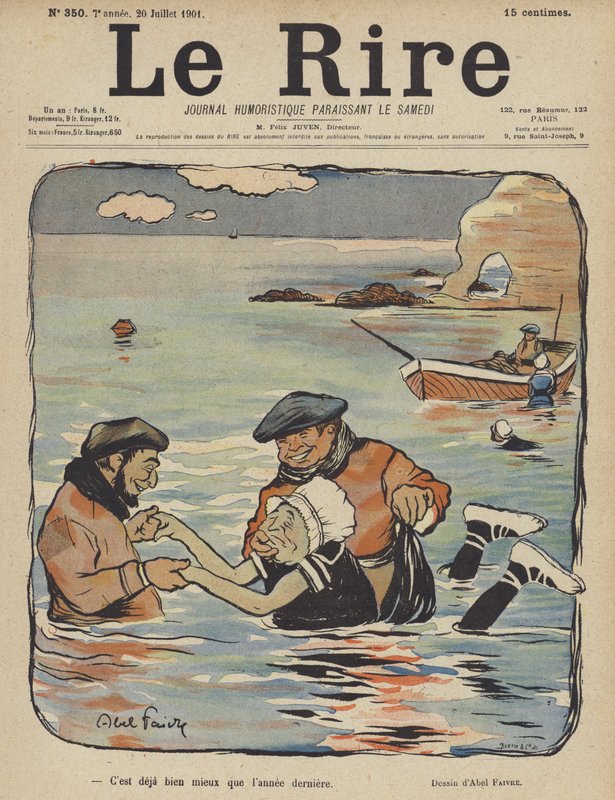 Le Rire için İllüstrasyon by Jules Abel Faivre