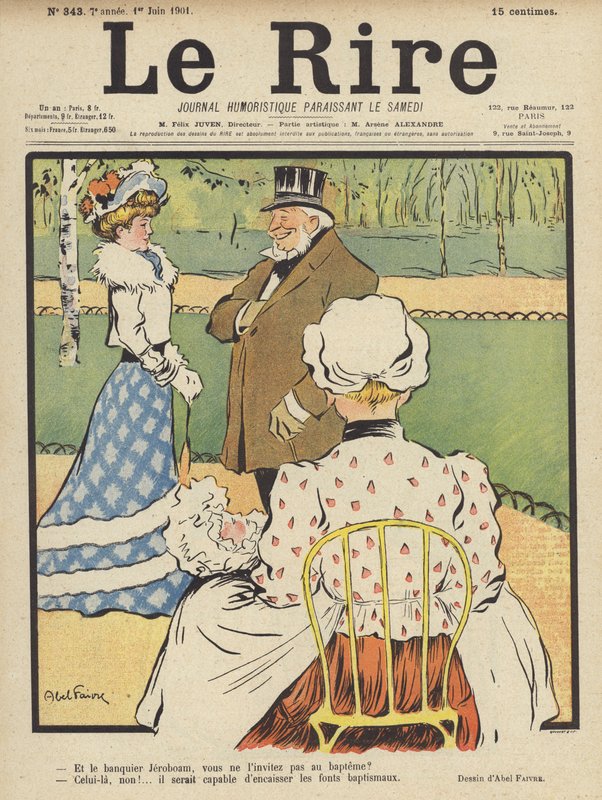 Le Rire için İllüstrasyon by Jules Abel Faivre