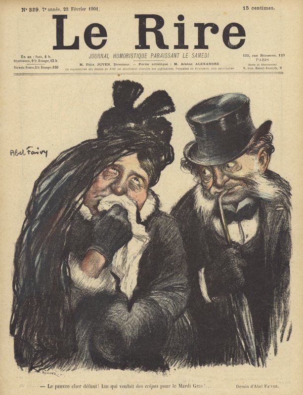 Le Rire için İllüstrasyon by Jules Abel Faivre