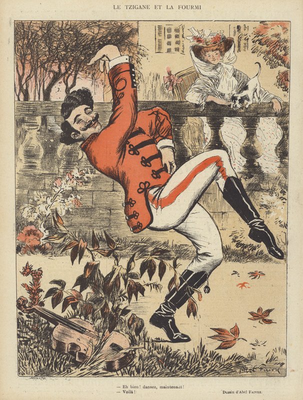 Le Rire için İllüstrasyon by Jules Abel Faivre