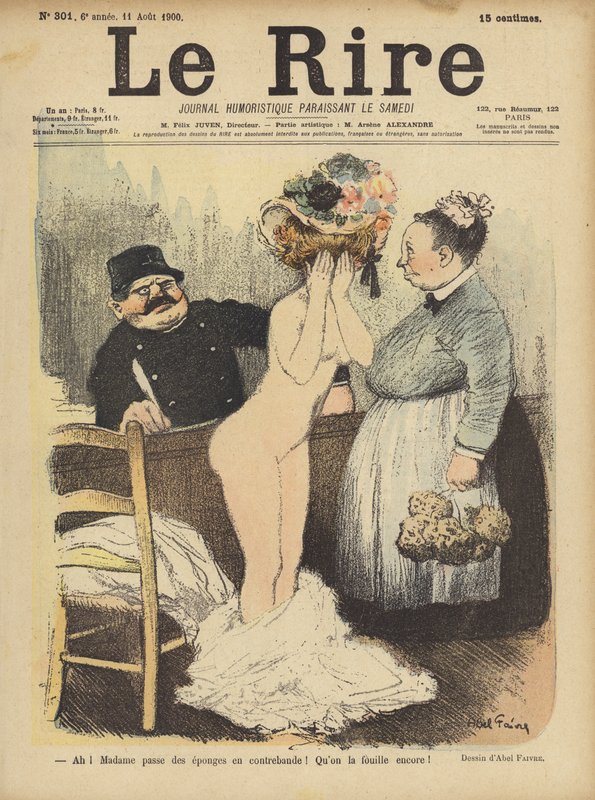Le Rire için İllüstrasyon by Jules Abel Faivre