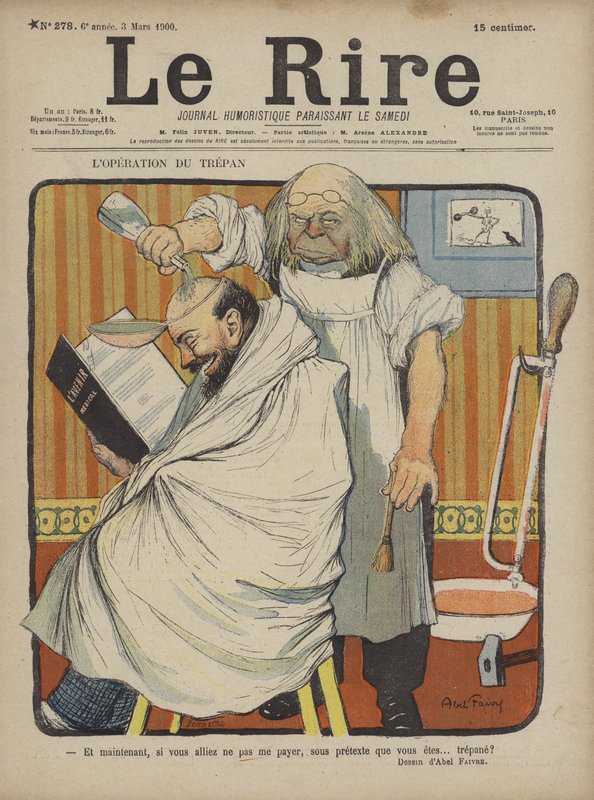 Le Rire için İllüstrasyon by Jules Abel Faivre