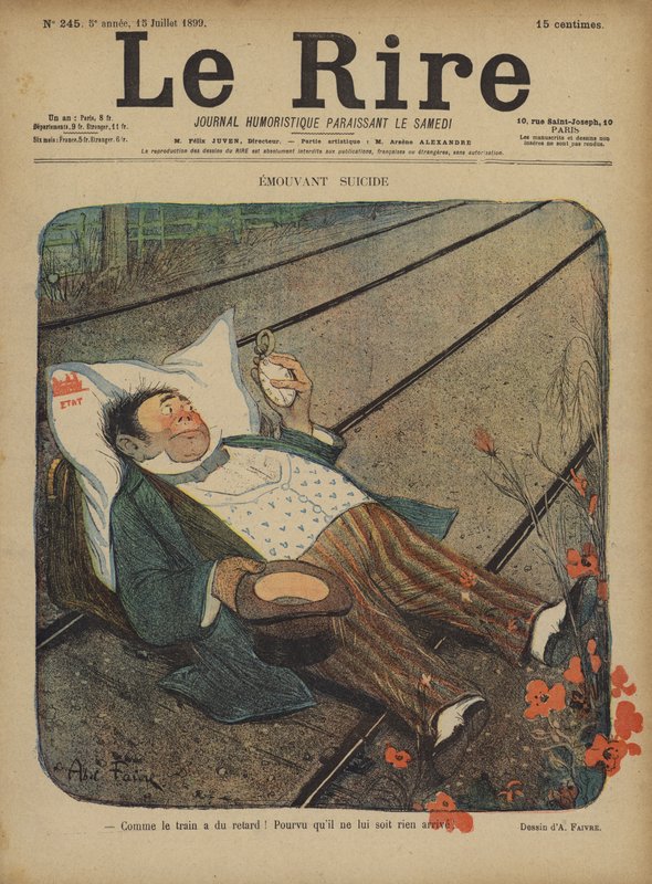 Le Rire için İllüstrasyon by Jules Abel Faivre