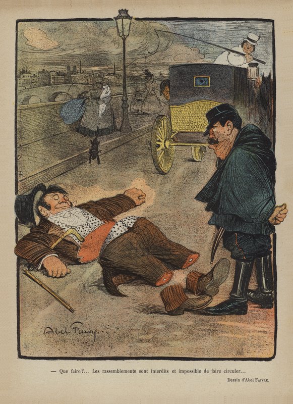 Le Rire için İllüstrasyon by Jules Abel Faivre