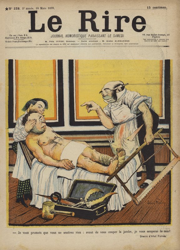 Le Rire için İllüstrasyon by Jules Abel Faivre