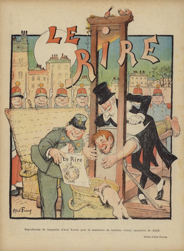 Le Rire için İllüstrasyon by Jules Abel Faivre