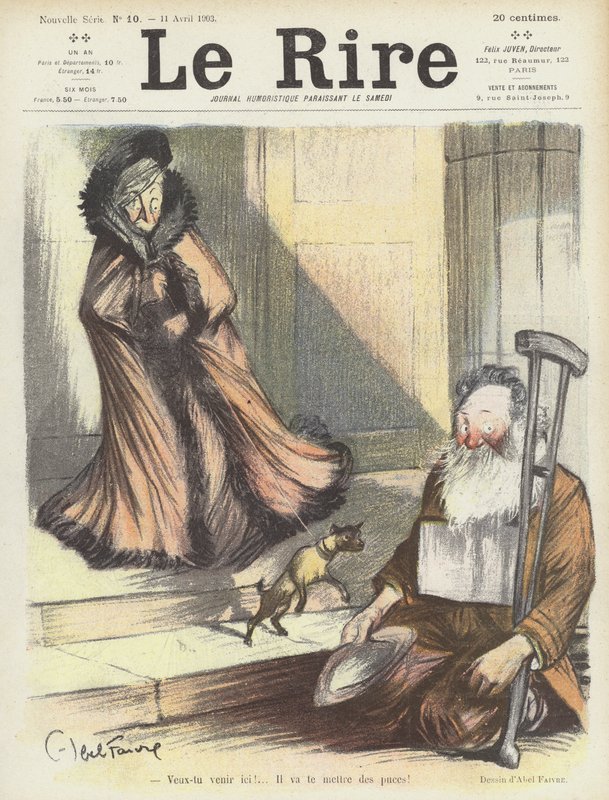 Le Rire için İllüstrasyon by Jules Abel Faivre