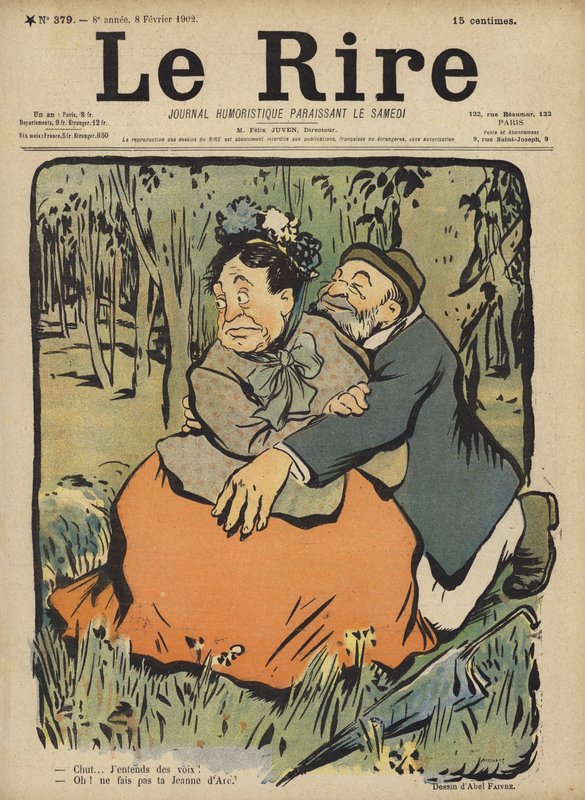 Le Rire için İllüstrasyon by Jules Abel Faivre