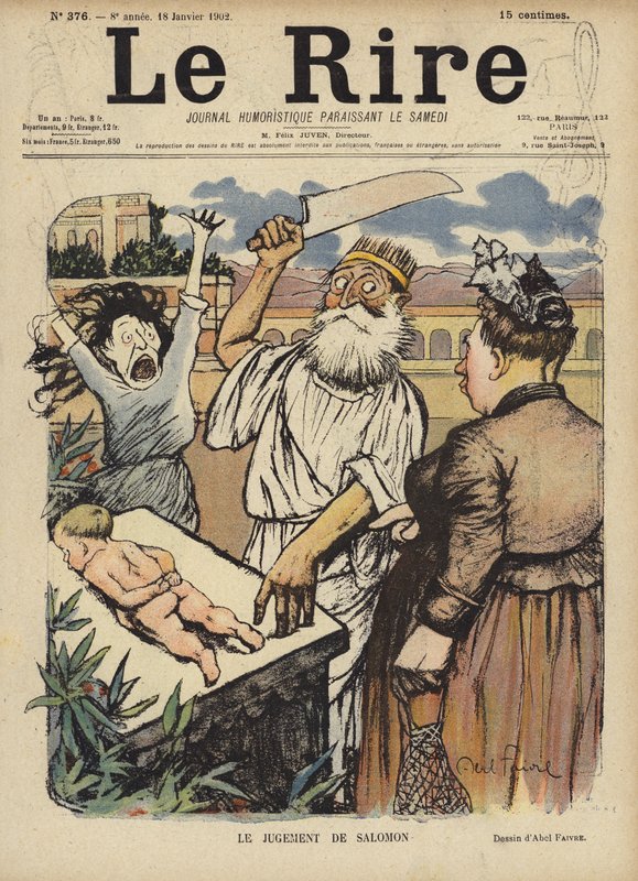 Le Rire için İllüstrasyon by Jules Abel Faivre