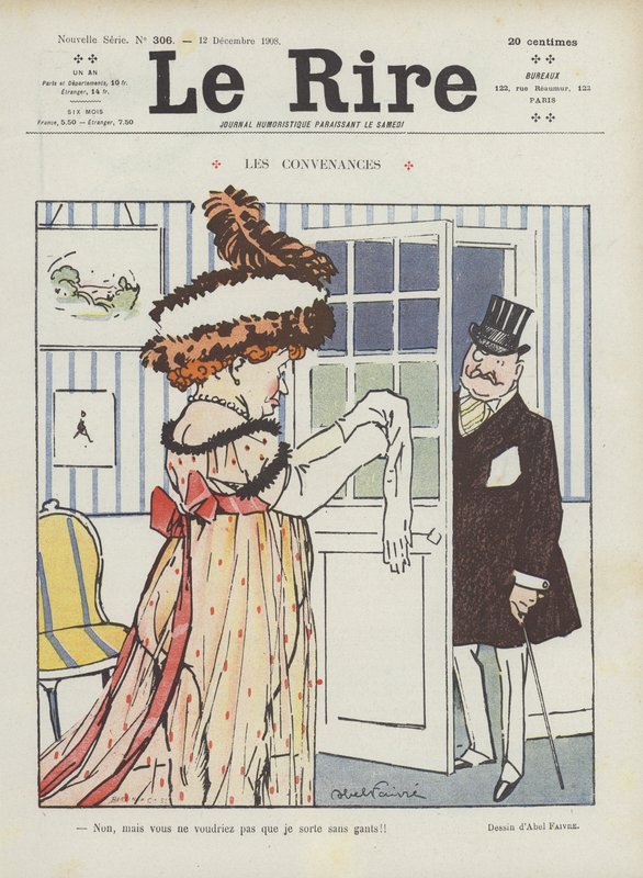 Le Rire için İllüstrasyon by Jules Abel Faivre