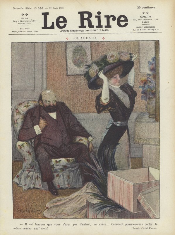 Le Rire için İllüstrasyon by Jules Abel Faivre